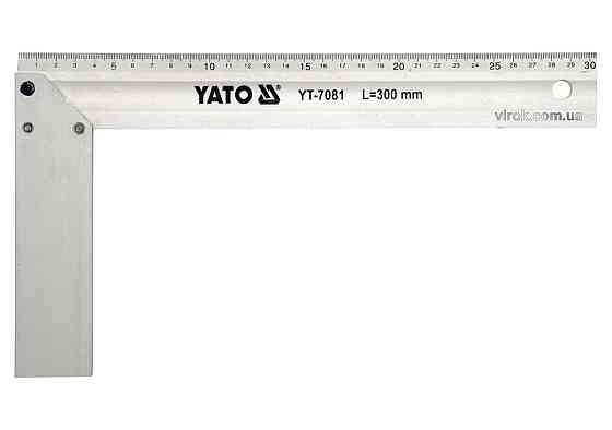 Кутник столярний алюмінієвий YATO : l= 300 мм [6/36] Одеса
