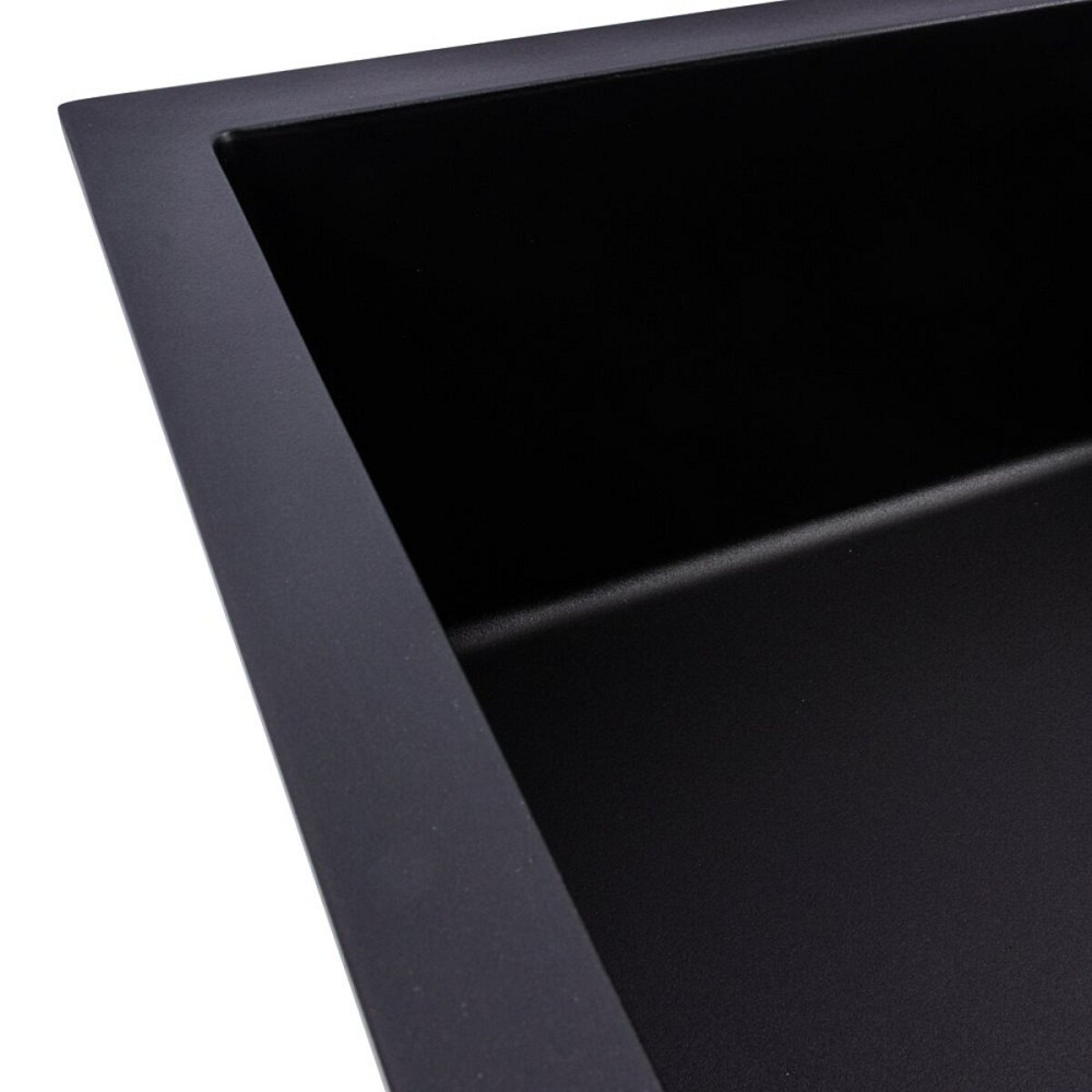 VALESO Комплект: Мийка гранітна 7950 CALYPSO VALESO + Змішувач Q411MB + Сифон (Чорний) Киев - изображение 5