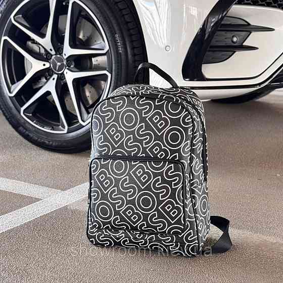 Чоловічий брендовий рюкзак Boss (2022) black Київ