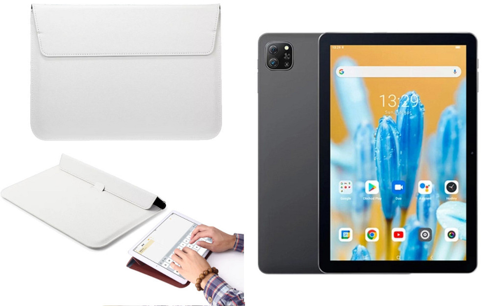 Чехол-конверт VitoCase для Blackview Oscal Pad 70, с функцией подставки для планшета Белый Киев - изображение 1