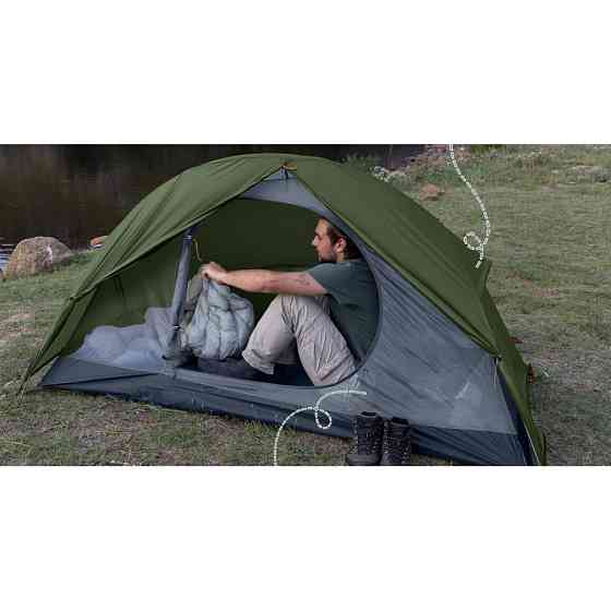 Намет надлегкий одномісний з футпринтом Naturehike Cycling 1 NH18A095-D, 210T, темний зелений Рівне