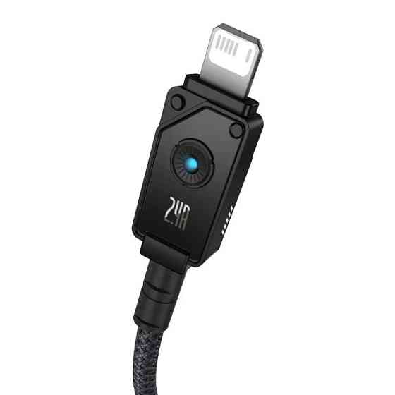 Кабель Baseus Unbreakable Series Fast Charging Data Cable USB to iP 2.4A 2m Cluster Black Киев