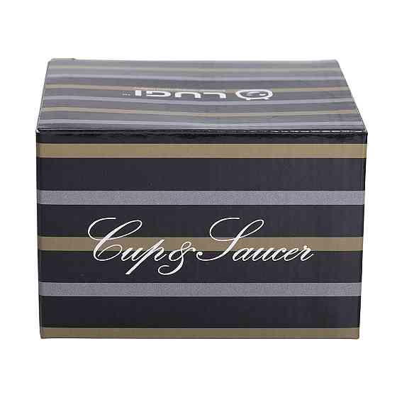 порцелянова чашка з чорним блюдцем 200 мл RX-N24708WH Коломия