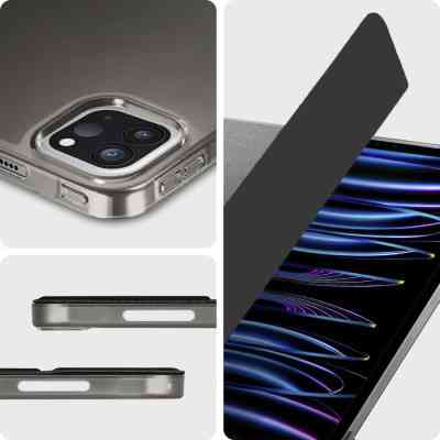 Чехол для планшета BeCover Tri Fold Hard Apple iPad Pro 12.9 2020/2021/2022 Black (709668) (709668) Винница