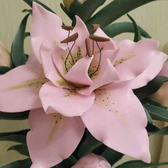 Світильник-нічник "Махрова рожева лілія" Дніпро