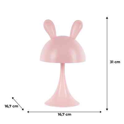 Ночник Kite Светильник LED с аккумулятором Simple Bunny, розовый (K25-317-1-2) Винница