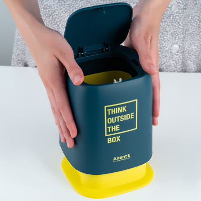 Кошик для паперів Axent Настільний контейнер для сміття, прямокутний, синій індіго (2133-47-A) Вінниця - фото 7