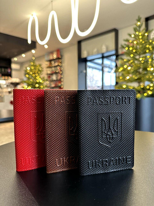Стильні шкіряні обкладинки для паспорту Київ - фото 5