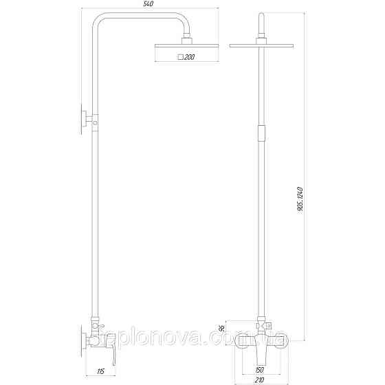 Душевая система Globus Lux QUEENSLAND GLQU-0077 Черновцы