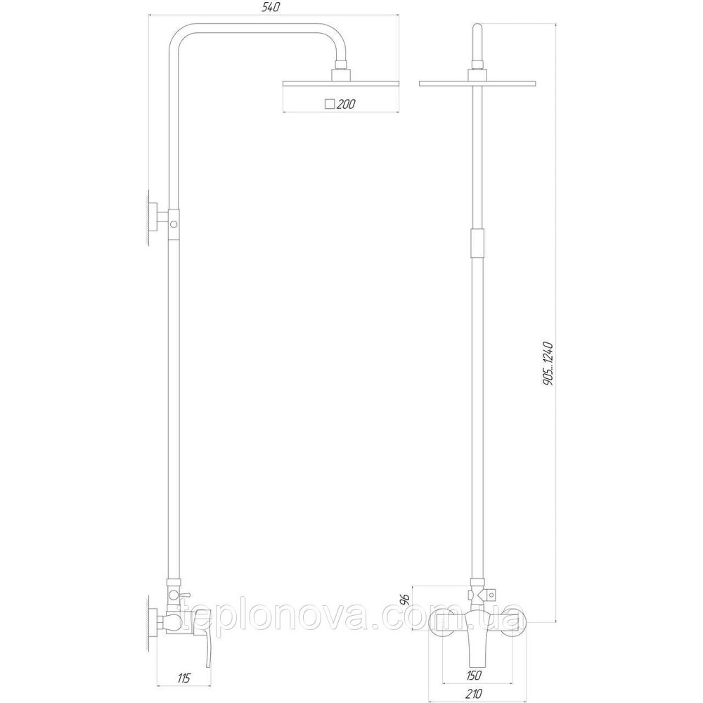 Душевая система Globus Lux QUEENSLAND GLQU-0077 Черновцы - изображение 4