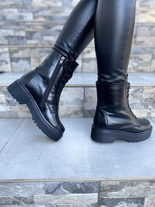 Черевики жіночі M.KRAFT чорні шкіра натуральна зима 37р.-40р. (4282) Коломия - фото 3