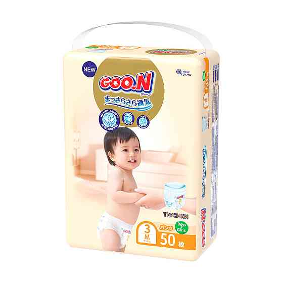 Трусики-підгузки Goo.N Premium Soft для дітей (розмір 3(M), 7-12 kg, 50 шт) Днепр