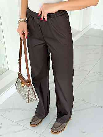 Шкіряні штани прямого крою "Cosmic" |  Норма та батал Шоколадний, 50-52 Київ