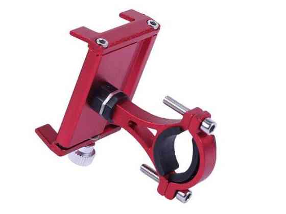 Держатель телефона HFCM-14  (крепление на руль), алюминий, красный Мукачево