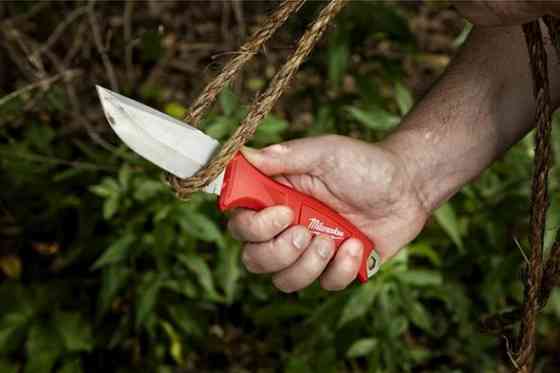 Ніж HARDLINE MILWAUKEE з фіксованим лезом, 101мм з чохлом пластиковим Одеса