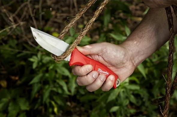 Ніж HARDLINE MILWAUKEE з фіксованим лезом, 101мм з чохлом пластиковим Одеса - фото 3