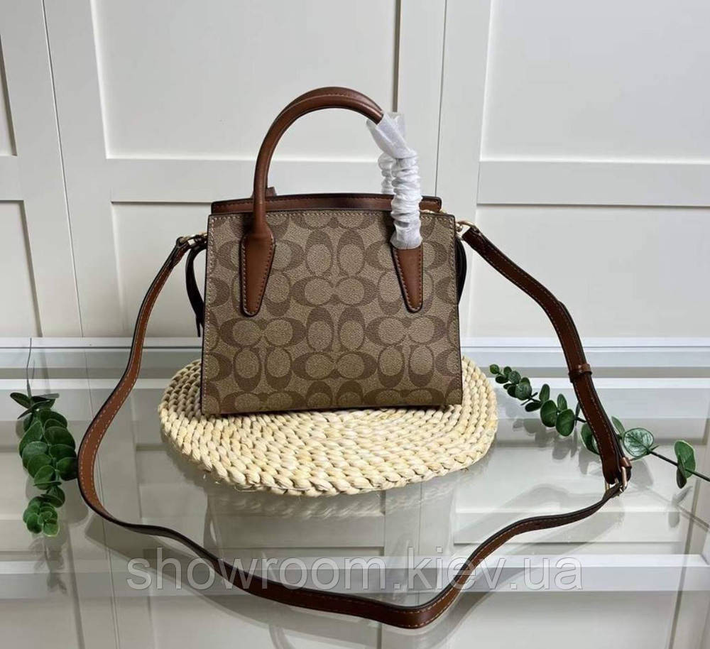 Брендовая женская сумочка Coach Andrea LUX коричневая Киев - изображение 3