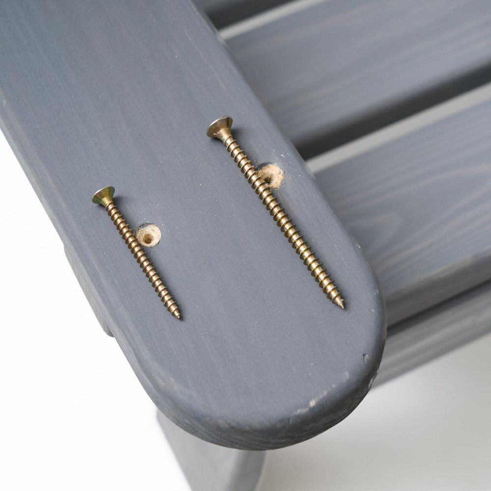 Кресло дачное деревянное складное шезлонг для зоны отдыха дома, дачи, сада, веранды из сосны, цвет графит Каменец-Подольский - изображение 8