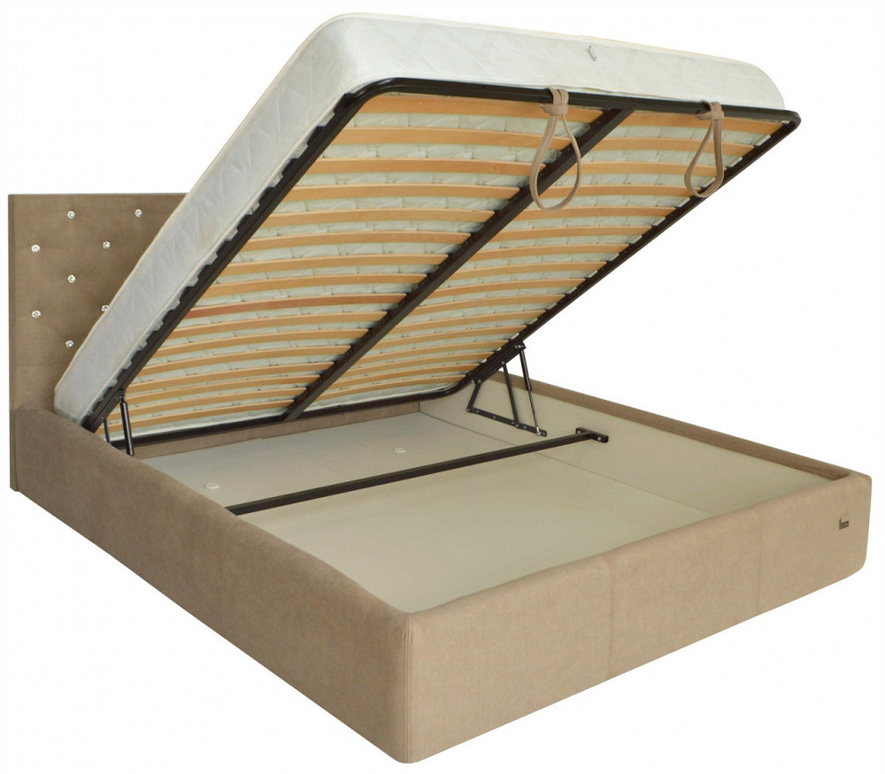 Кровать Coventry Comfort 120 х 190 см Мисти Mocco С подъемным механизмом и нишей для белья С1 Мокко Киев - изображение 3