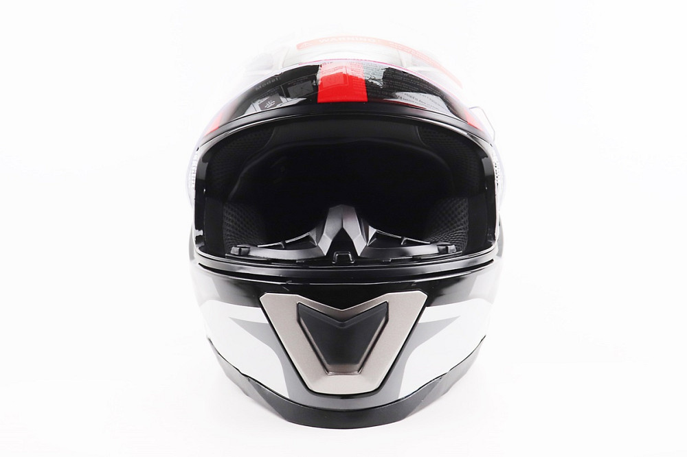 Шолом інтеграл, закритий BLD-M62 М (57-58см), ЧОРНИЙ/БІЛО-ЧЕРВОНИЙ Киев - изображение 5