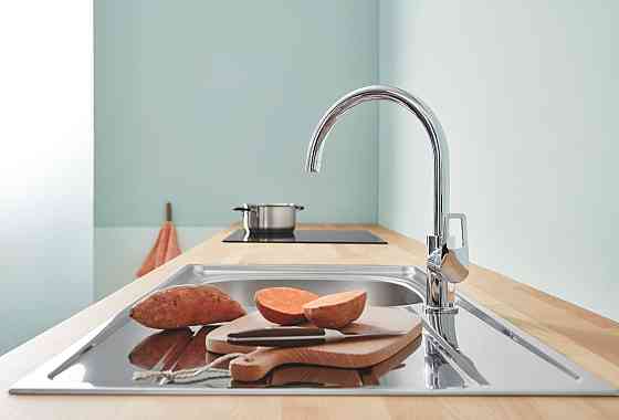 Кухонний змішувач Grohe BauLoop New 31368001 сучасний дизайн Харків
