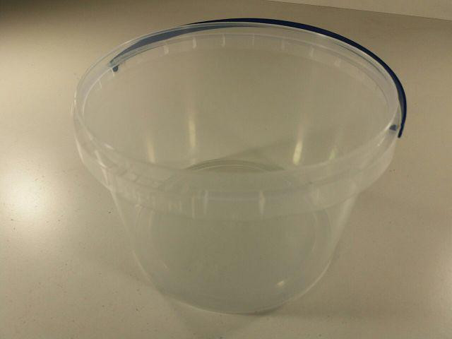 Ведро круглое с крышкой 2.3 л, прозрачное (1 шт) Харьков - изображение 1