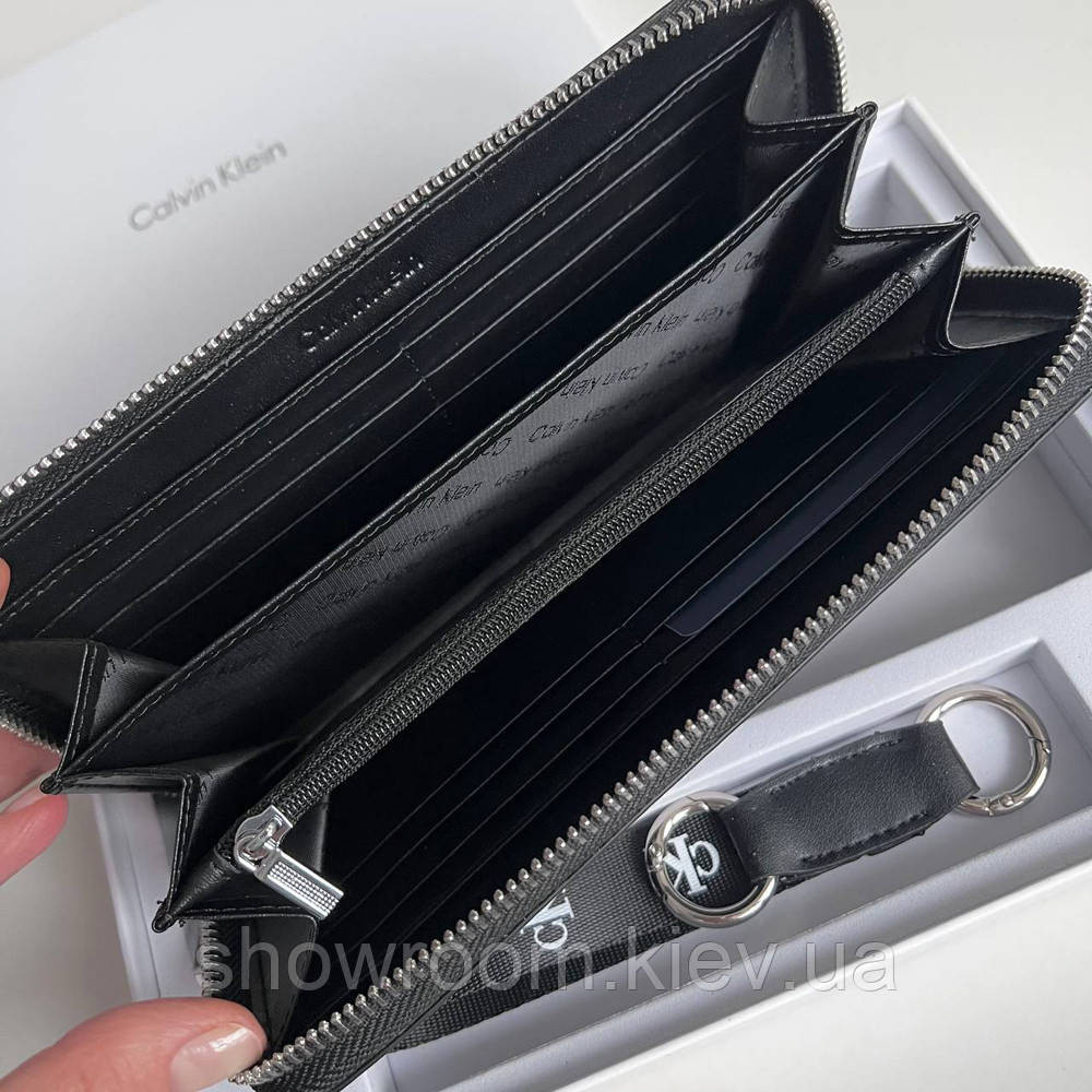 Мужской кожаный кошелек на молнии в подарочной упаковке (1440) Киев - изображение 4