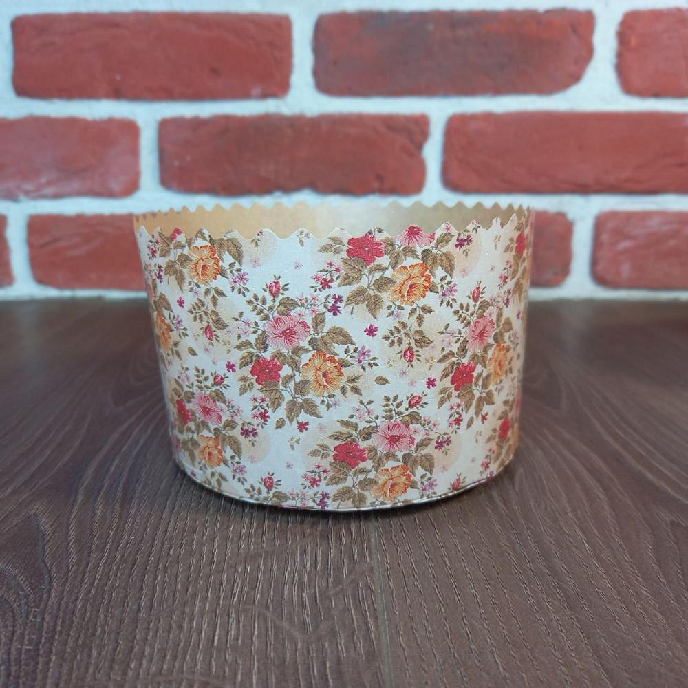 Форма для пасок 500 г d130 h85 «Квіти» — паперові форми для випікання, 50 шт Харків - фото 6