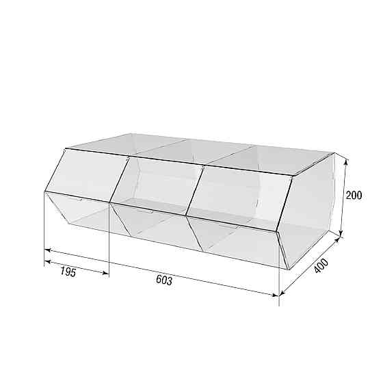 Диспенсер EKOSTAR для мармеладів, снеків, горіхів 3 комірки Київ