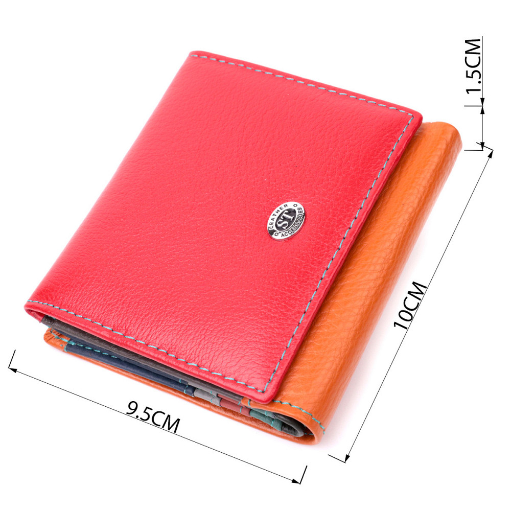 Интересный женский кошелек с оригинальной монетницей из натуральной кожи (ST Leather) Киев - изображение 7