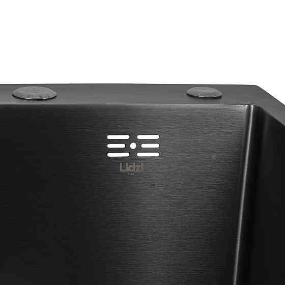 Мийка для кухні інтегрована Lidz Handmade H7849BL крило зліва Brushed Black PVD 3,0/1,0 мм LDH7849BLPVD43624 Київ