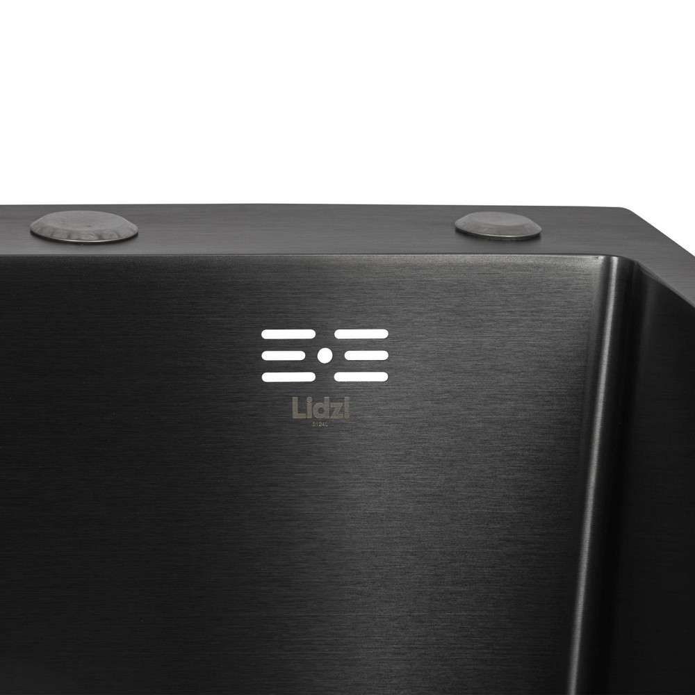 Мийка для кухні інтегрована Lidz Handmade H7849BL крило зліва Brushed Black PVD 3,0/1,0 мм LDH7849BLPVD43624 Київ - фото 4