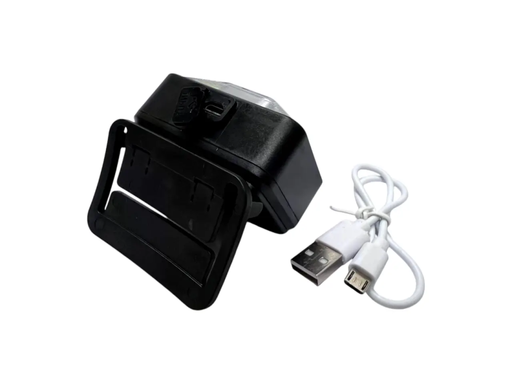 Ліхтар налобний Bailong KJ-6869B із сенсорним датчиком, яскравим світлом і Micro USB зарядкою Одеса - фото 10