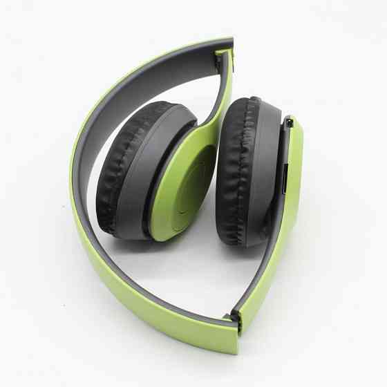 Бездротові Bluetooth-навушники з мікрофоном і Mp3 плеєром, P47, Зелений/Стереогарнітура/Накладні навушники блютуз Київ