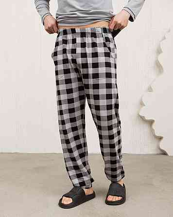 Мужская пижама серая клетка - Позитив - Family look Tom John 93487 L Киев