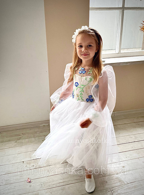 Дитяча святкова вишита сукня комп'ютерна вишивка Кривий Ріг - фото 10