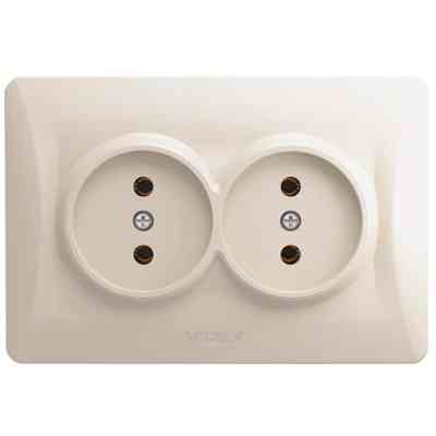 Розетка Videx BINERA 2ая кремова (VF-BNSK2-CR) Вінниця