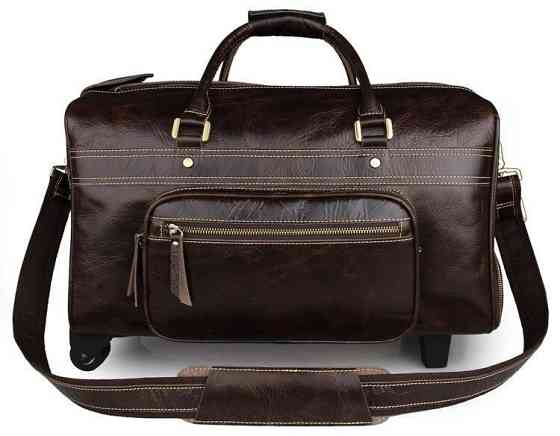 Сумка дорожная Vintage 14253 на колесах Коричневая Киев