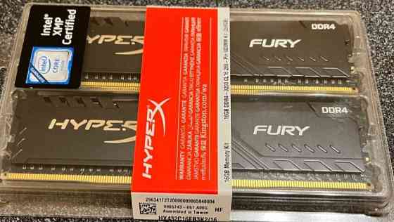 Модуль Памяти ОЗП : Hyper X FURY DDR4 - 3200 16Gb . (2x8Gb.) CL16 ( HX432C16FB3K2 / 16Gb. Харьков
