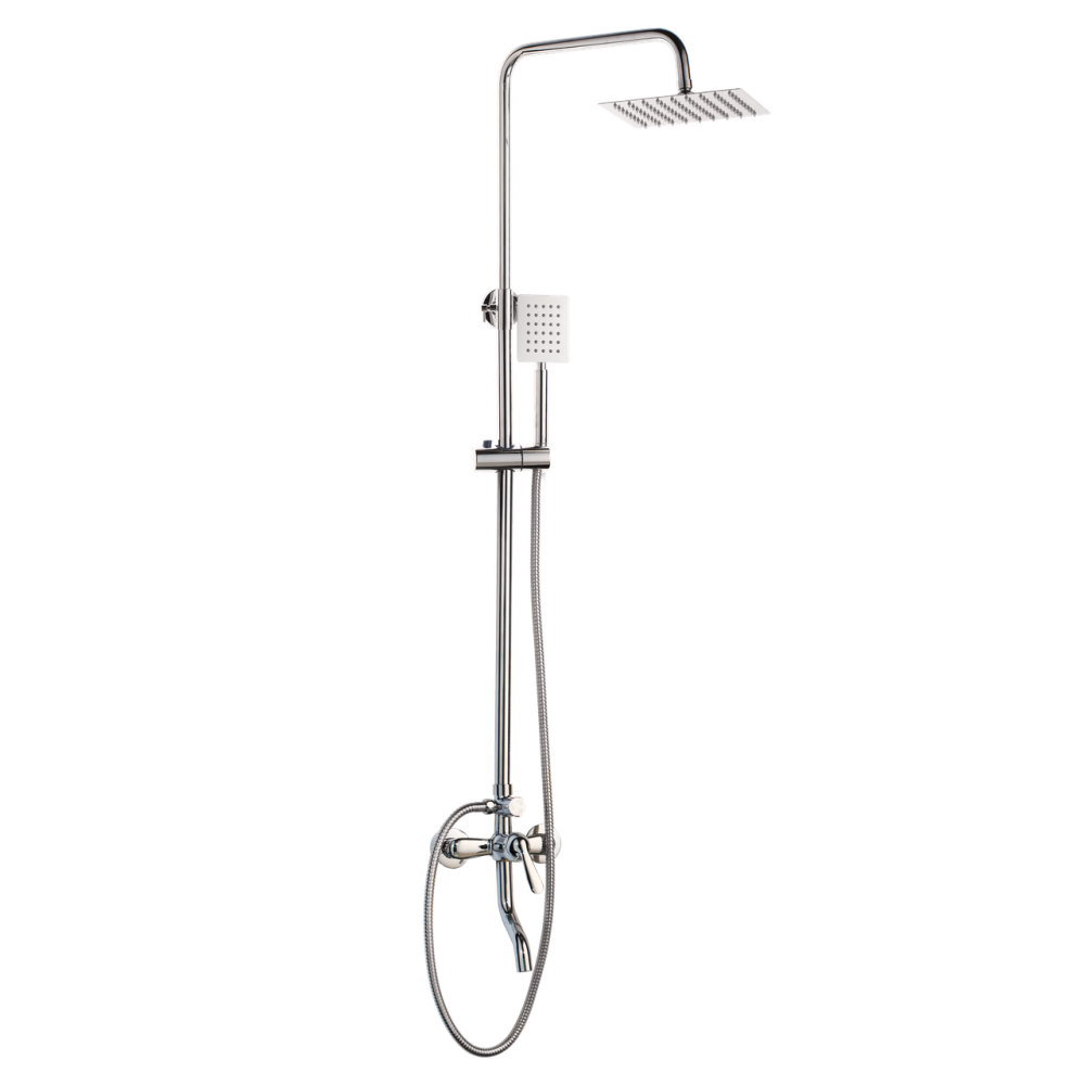 Душевой гарнитур скрытого монтажа 3в1 WanFan душевая система стационарный душ кран хром Каменец-Подольский - изображение 5