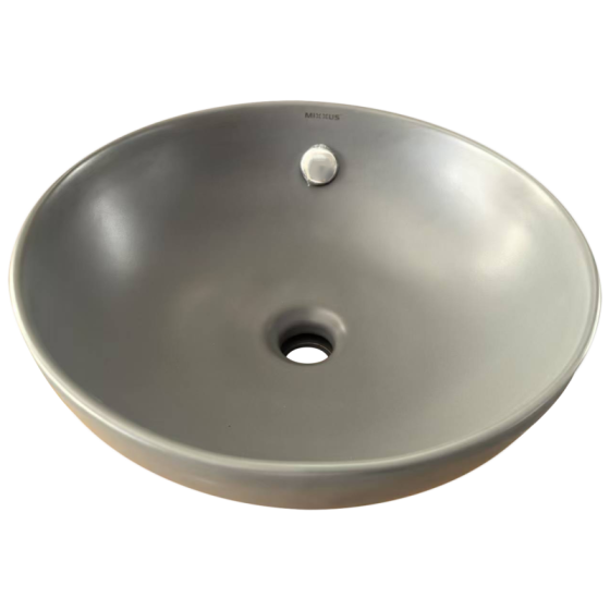 Раковина накладна Mixxus Premium TOPPER-0201 GRAY 410x410x165mm з переливом   ( MP6649 ) 34726 Харьков