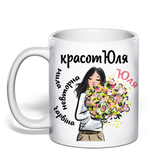 Именная чашка для Юлии 