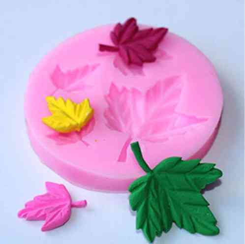 Кондитерский молд Листочки 66 мм розовый Киев