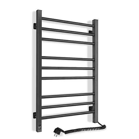 Полотенцесушитель электрический Navin Классик Квадро 500х800 Sensor с таймером, черный (12-216053-5080) Киев