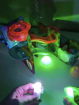 Магнітний конструктор STEM+підсвітка,великі деталі,магнитный конс-р Київ