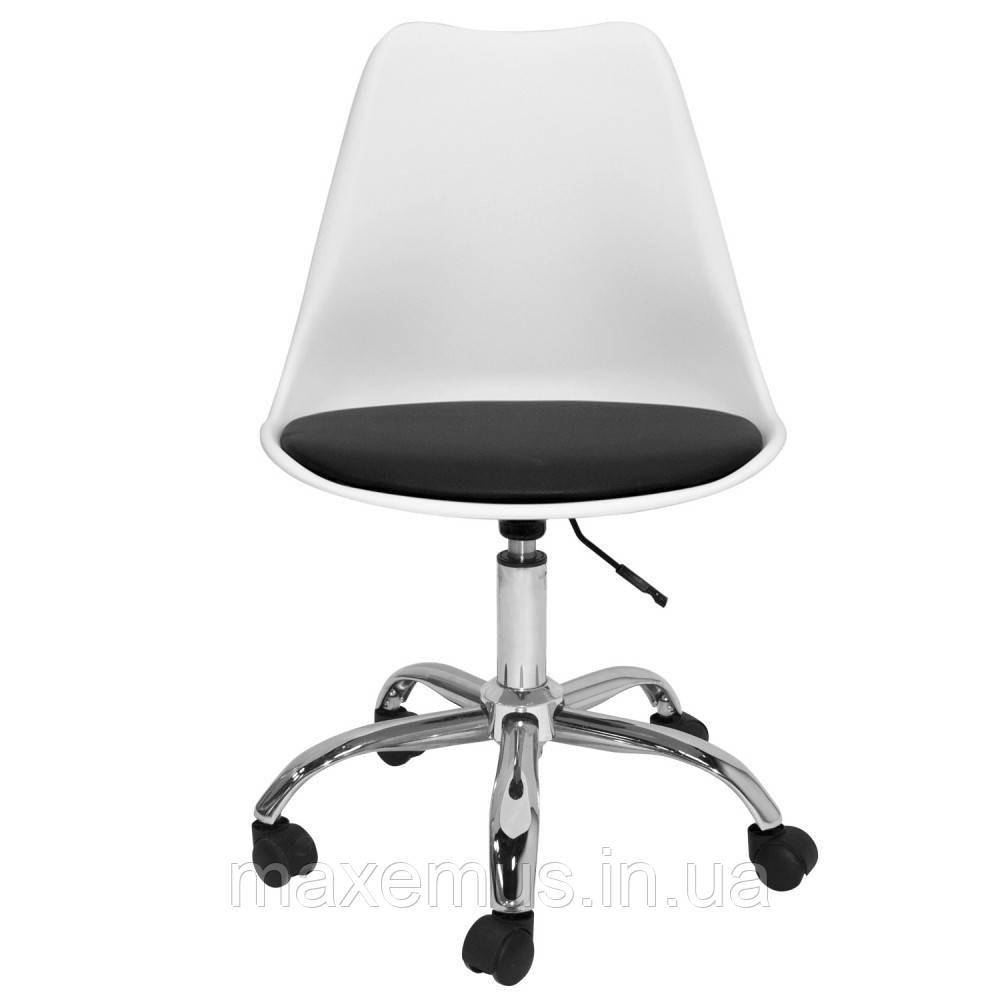 Офисное кресло для работы за компьютером В48 7 ортопедическое кресло для дома и офиса белое с черным Мостиска - изображение 6
