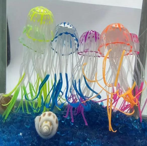 Светящиеся медузы для аквариума. Силиконовые декорации для аквариума Синий Киев - изображение 4
