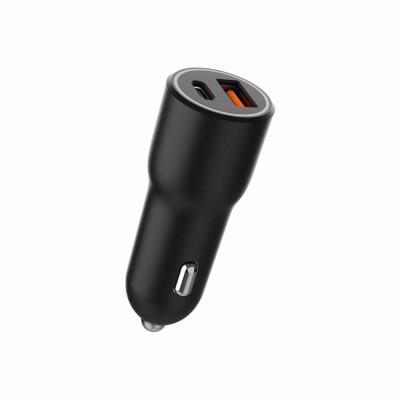Зарядний пристрій Gembird 1xUSB-A (18W QC3.0) + 1xUSB-C (PD 20W) black (TA-UC-AC2PDQC38-CAR-01) Вінниця - фото 6