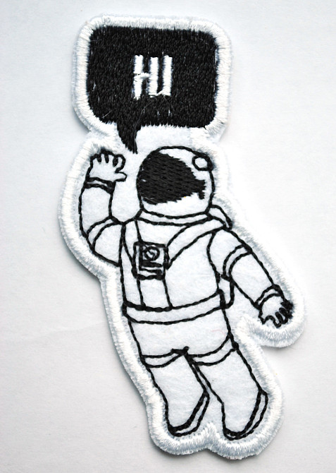 Нашивка патч HI (космонавт) Запоріжжя - фото 1