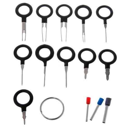 Набор съемников для пинов и контактов авторазъемов, 11 шт, с кольцом-брелоком Киев